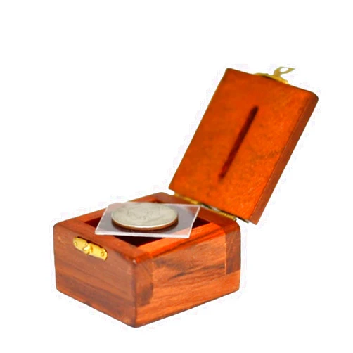 MilesMagic Magician's Ching Ling Coin Box Penetration Coin Through Solid Glass Sheet Gimmick for Real Magic Trick