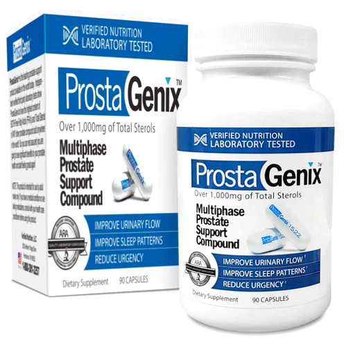 ProstaGenix Multiphase Prostate Supplement-Featured on Larry King Investigative TV Show - Over 1 Million Sold -End Nighttime Bathroom Trips, Urgency, & More. 90 Capsules