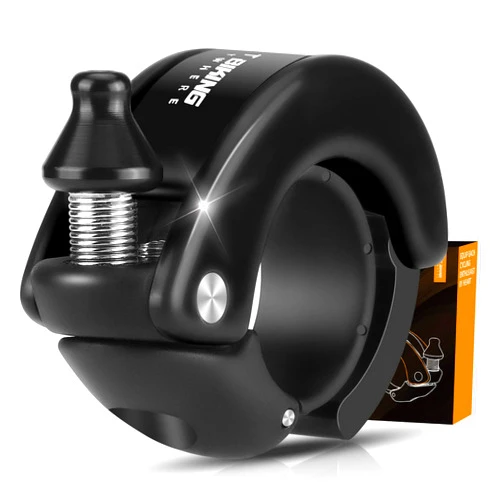 CYCLESPEED Mini Bike Bell 100dB - Bicycle Bells for Adults with Loud Crisp Clear Sound - Kids Bike Bell for 22.2mm Bike Handle - Bike Bells for Mountain Bikes Electric Scooter