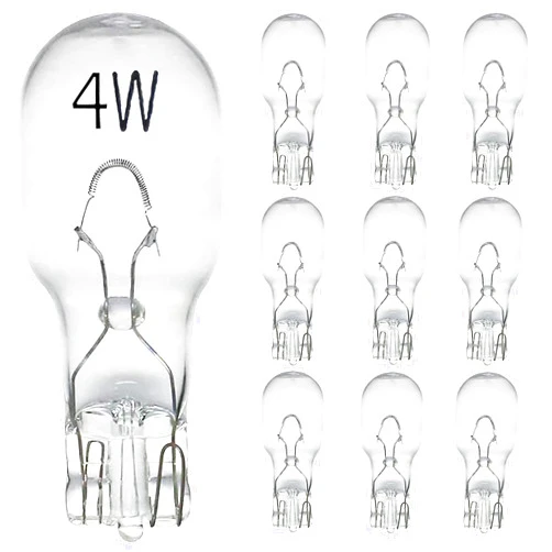 Diximus Landscape Light Bulbs，Pack 10 - Low Voltage Light Bulbs, T5 Malibu Bulbs 4W, Garden Light Bulbs 12V, Wedge Base, Landscape Bulbs (10)