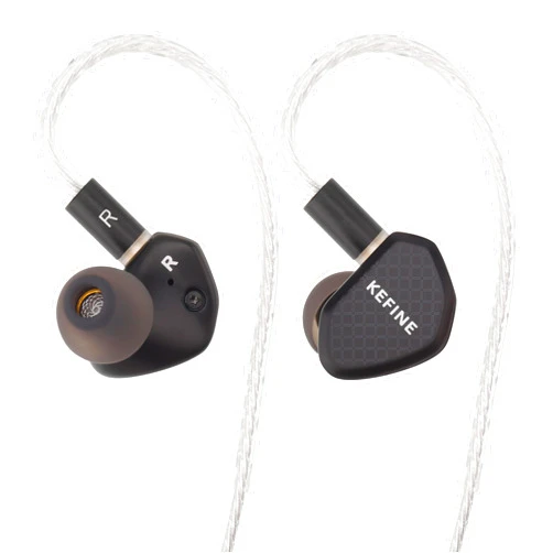 Syeindunce Kefine Klean 10mm DLC Diaphgram Dynamic Driver Earphones, 1DD in-Ear Monitor Headphones, HiFi Wired IEM Earbuds with Dual Interchangeable Nozzles 0.78 2Pin (3.5mm)