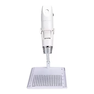 Acogedor Wireless WiFi Digital Microscope, Manual Focus 1000x Magnification Camera with 8 LED Light, 1920 * 1080 2MX Photo & Metal Mount, for AndroidiOSWinMac