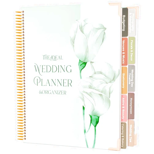 Shintrend Wedding Planner for Bride: Wedding Planning Book and Organizer for Newly Engaged Couples 176 Pages Bridal Wedding Organizer Notebook with Sticker Checklists & Calendars for Bride To Be