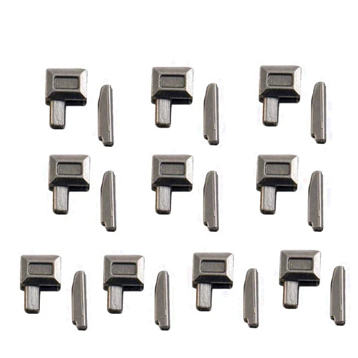 Bclla Sewing 10 Sets Metal Repair Zipper Stopper Open End Zipper Sewing Stopper Accessories Zipper DIY for Clothes Useful (Color : Black)