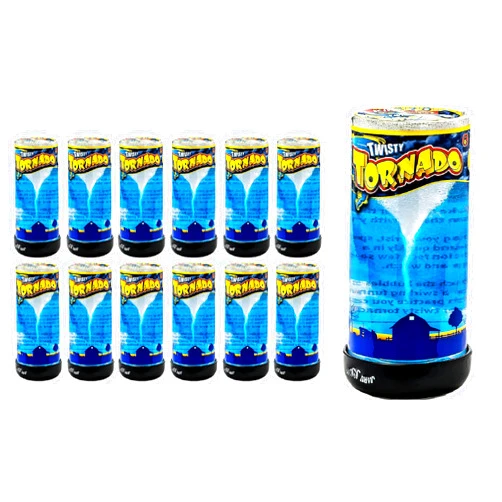 JA-RU Tornado-Maker Toy (12 Pack) Make Your Own Small Tornado. Shake, Spin and Watch. Science Kit-Weather Toys and Physics Toys for Kids. Learning Education Toys. Party Favor Birthday Gifts. 5462-12p