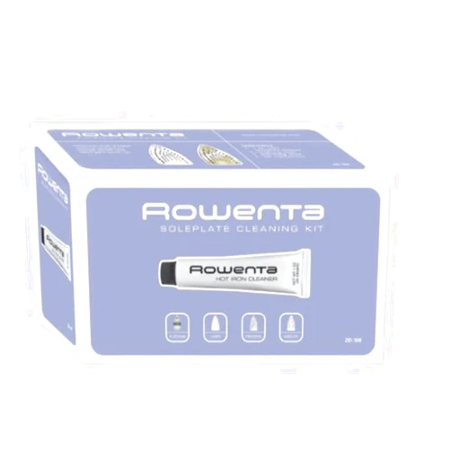 Rowenta ZD110 Non-Toxic Stainless Steel Soleplate Cleaner Kit for Steam Irons with Cleaning and Polishing Cloth