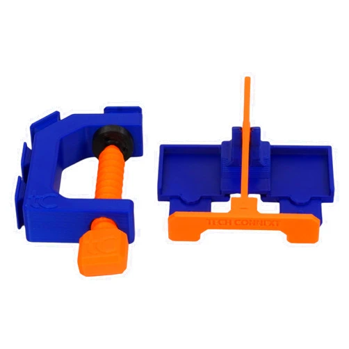 TechConnext Two Lane Start Gate & Track Clamp | Compatible with Hot Wheel Track | Made in USA | Durable PLA Plastic | Small Business