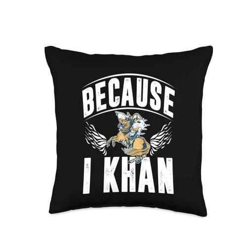 General History Design Ideas For Historian Because I Khan General History for Teachers Throw Pillow, 16x16, Multicolor