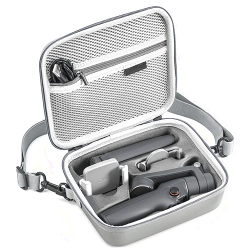 STARTRC PHOTO Osmo Mobile 6 Case, PU Leather Portable OM 6 Storage Shoulder Bag for DJI Osmo Mobile 6 Gimbal Stabilizer Accessories