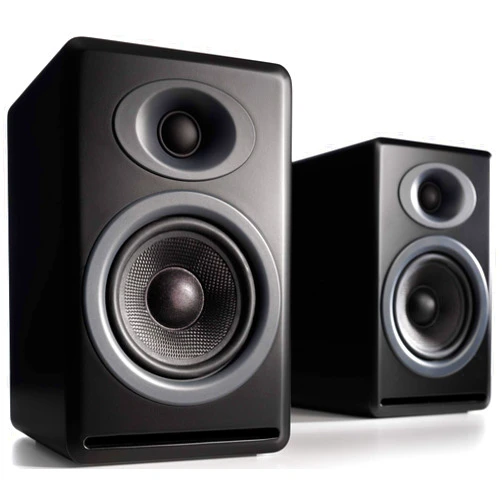 Audioengine P4 Passive Bookshelf Speakers | Home Stereo High-Performing 2-Way Desktop Speakers (Black)