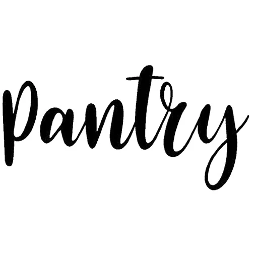 Creative Signs N Designs CreativeSignsnDesigns Door Vinyl Decal - Pantry, Restroom, Closet Water, Closet, Laundry, Office, toilettes, Bathroom (Pantry, Black)