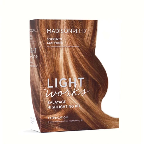 Madison Reed Light Works Balayage Highlighting Kit, Creates Natural-Looking Cool Vanilla Highlights (Sorrento - Blonde), Amonia Free, Cruelty Free, 2 Step Process That Lightens & Tones Hair