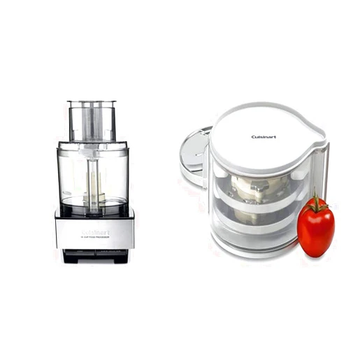 Cuisinart 14 Cup Food Processor, Includes Stainless Steel Standard Slicing Disc (4mm), Medium Shredding Disc, & Stainless Steel Chopping/Mixing Blade, DFP-14BCNY and DLC-DH Disc Holder, White