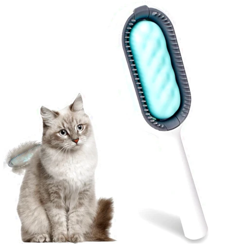 YiEFUR Cat Grooming Brush, Cat Long Short Hair Brush for Shedding Indoor Cats, Green