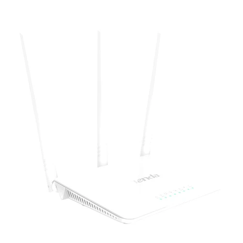 Tenda N300 Wireless Wi-Fi Router with High Power 5dBi Antennas (F3), White