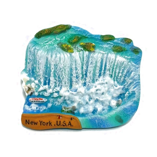 Witny Tiny Niagara Falls New York, United States of America USA North America Tourist Attractions Resin Refrigerator Magnet Traveler Souvenir Gift Memento 3D Fridge Magnets