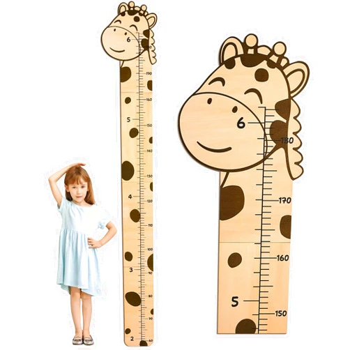 Beinou Growth Chart for Wall Wood Height Chart for Kids Height Measurement for Wall Boy Girls Height Wall Chart Growth Measuring Ruler Room Wall Decor