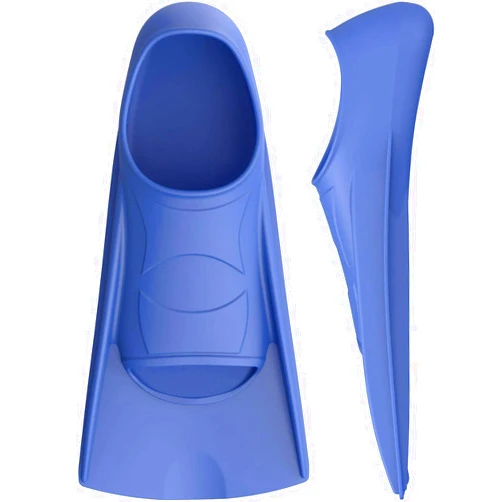 Gintenco Swim Fins, Kids Swim Training Fins for Lap Swimming, Travel Size Flippers with Mesh Bag, Silicone Swimming Fins for Kids Teens Adults Women Men