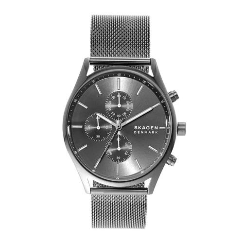 Skagen Holst Men's Watch with Stainless Steel Mesh or Leather Band