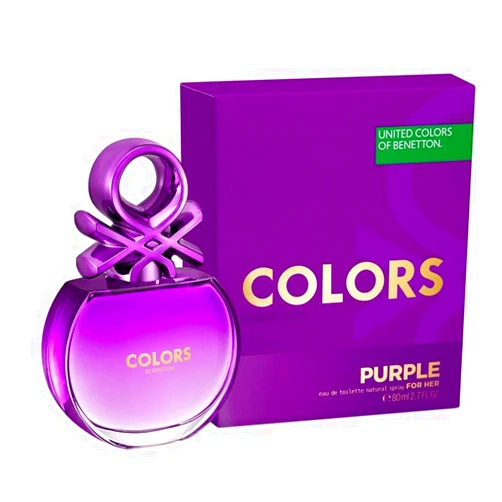 United Colors of Benetton Purple Eau de Toilette Spray for Women, 2.7 Ounce