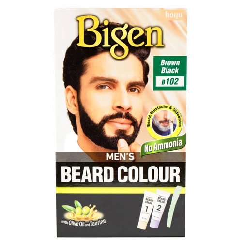 Bigen Men'S Beard Color, 40G - Brownish Black B102 (Pack Of 1)