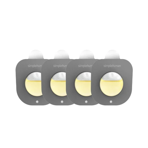 simplehuman All-Natural Odor-Absorbing System, Odorsorb Pod Refill, 4 Pods, Fit inside Close-lid Trash Cans