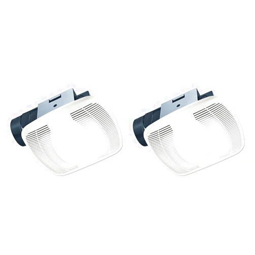 Air King 90 CFM Ceiling Mounted Snap-in Bathroom Exhaust Fans, White (BFQ90) & 100 CFM (BFQ110)