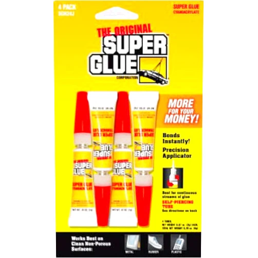 Super Glue Corp/pacer Tech SGH24J, 4 Pack (4-0.07oz/2g, total 0.28oz/8g)
