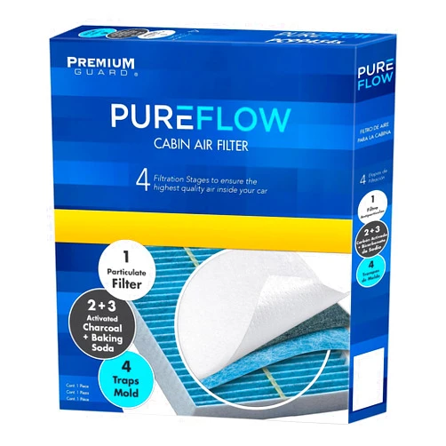 Premium Guard Pureflow Cabin Air Filter PC99374X | Fits 2022-17 Nissan Kicks, 2021-20 Versa, 2022-20 V-Drive, 2022-22 Renault Duster