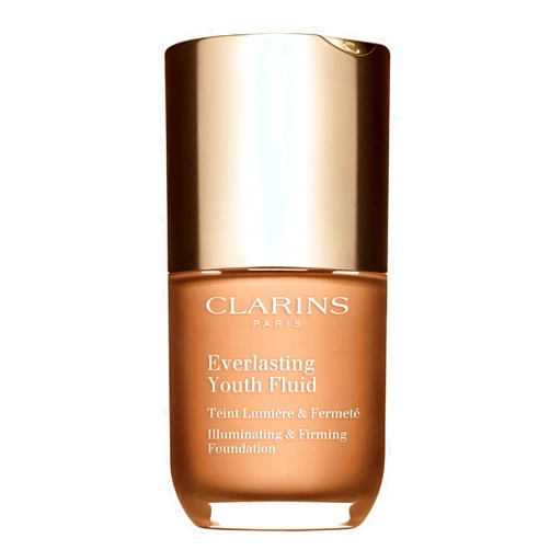 Clarins Everlasting Youth Fluid Foundation | Anti-Aging, Medium To Full Coverage | Illuminates, Smoothes and Visibly Firms