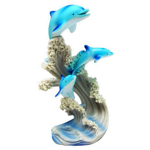 George S. Chen Imports SS-G-90085 Marine Life Three Dolphin Design Figurine Statue Decoration Collection