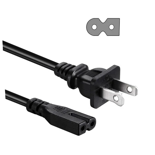 TPLTECH [UL Listed] 6FT Power Cord for Vizio D/E/M Series TV 2 Prong Polarized Power Cable Replacement