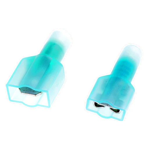 Dorman 85461 16-14 Gauge Male/Female Set Fully Insulated Quick Disconnect, .250 in., Blue, 10 Pack Universal Fit