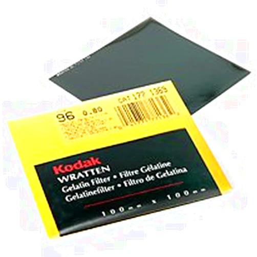 Kodak 100mm Square Wratten 2.0 Optical Filter No.96 with ND 0.10