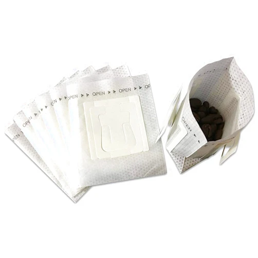 Ergonflow 50Pcs Portable Coffee Filter Paper Bag Hanging Ear Drip Coffee Bag Single Serve Disposable Drip Coffee Filter Bag Perfect for Travel, Camping, Home, Office