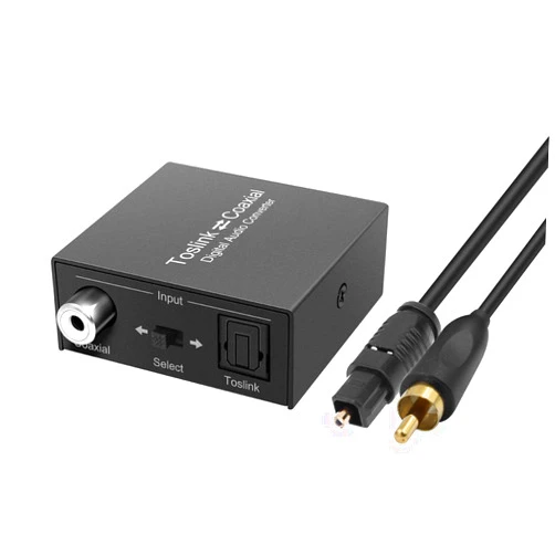 Laboen Bi-Directional Coax Digital Audio Adapter - Coax to Optical or Optical to Coaxial Converter