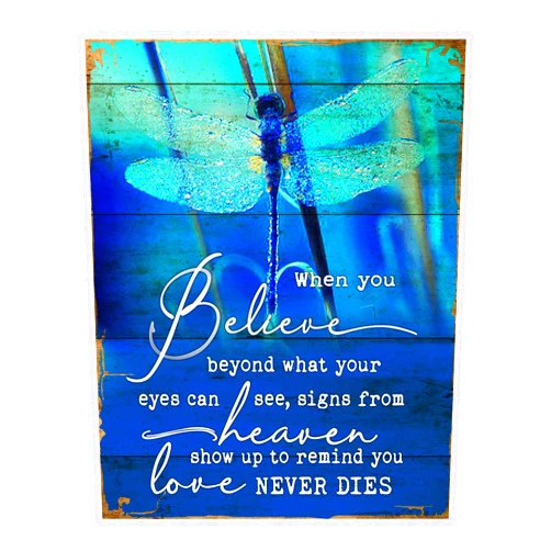 AMERICAN LUXURY GIFTS Believe Beyond What Your Eyes Can See - Inspirational Wall Art, Motivational Positive Wall Decor For Home Decor, Office Decor, & Classroom Door Decor. Great Motivational Gift. Unframed 8x10
