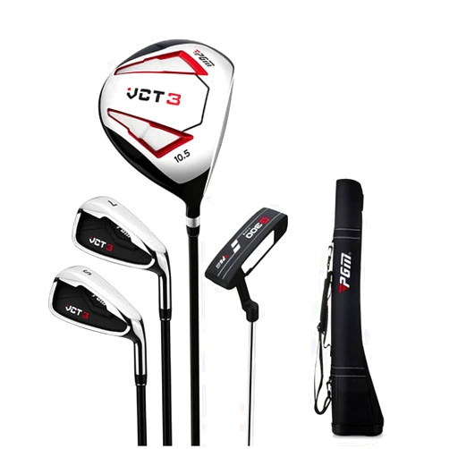 Yily Complete Beginner Golf Club Set,Golf Mens Right Hand,Graphite Shaft,Pack of 4 with Cart Bag
