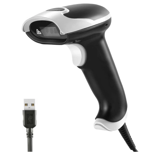 JRHC QR Code Scanner, JRHC 2D Barcode Scanner Handheld USB Wired 1D 2D&PDF417 Data Matrix Automatic Barcode Reader Plug and Play Bar Code Scanners