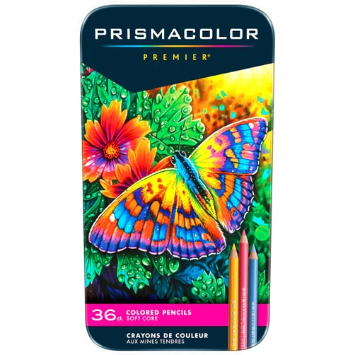 Prismacolor 92885T Premier Colored Pencils, Soft Core, 36 Pack