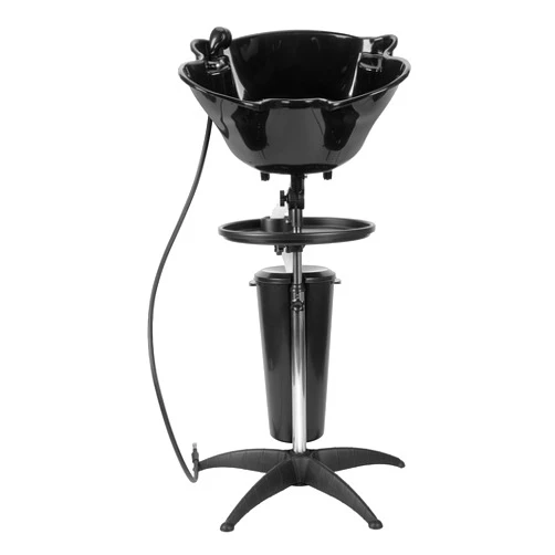 Dyna-Living Portable Shampoo Bowl Salon Deep Shampoo Basin Sink for Washing Hair with Adjustable Height, Includes Drain Hose and Bucket, Barber and Stylist Hair Washing Station