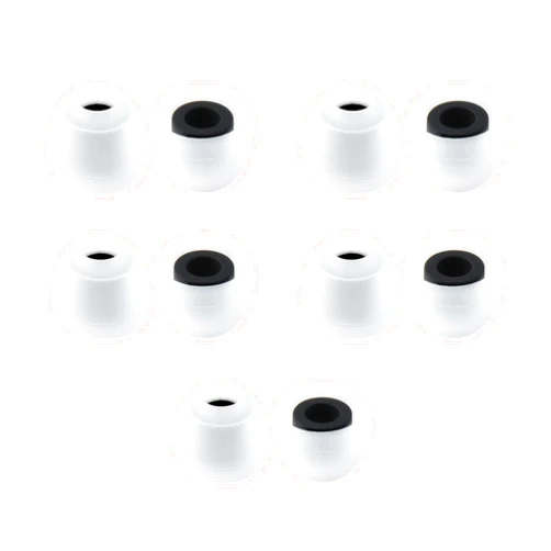 Kinboofi 5 Pairs KBEAR 07 Ear Tips, KINBOOFI Silicone Eartips Earbuds for KZ ZST ZS10 PRO AS10 ZSN ZSN ZSN PRO X ZSN PRO ZAR ZS10 PRO X Wired Headphone (45282BLACK,M/M/M)