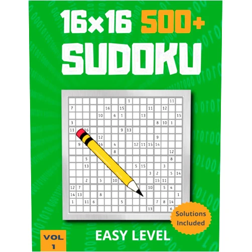 By Victor Burguete (Author) 16x16 500+ sudoku Easy Level | Hexadoku Puzzles: Hours of Mind-Boosting Fun for All Ages | Hexadoku for adults and kids 2023: 8.5x11 | A4 size