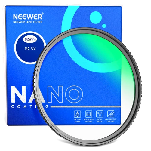Neewer 82mm MC UV Protection Filter 24 Layer Multi Resistant Nano Coatings/HD Optical Glass/Water Repellent/Scratch Resistant/Aluminum Alloy Ultra Slim Frame/Ultraviolet Filter