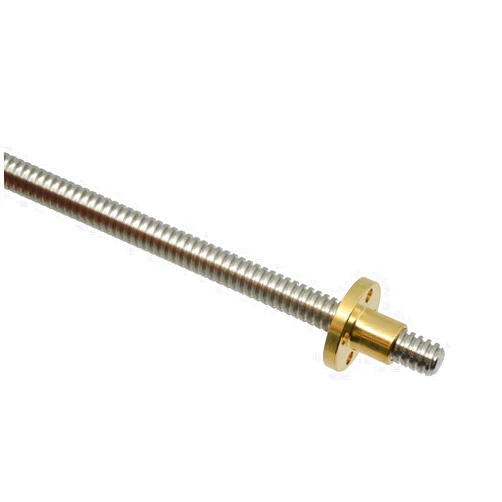 ReliaBot 350mm T8 Tr8x2 Lead Screw and Brass Nut (Acme Thread, 2mm Pitch, 1 Start, 2mm Lead) for LCD DLP SLA 3D Printer and CNC Machine Z Axis