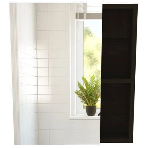 DEPOT E-SHOP Andes Medicine Single Door Cabinet with Mirror, Five Interior Shelves, Black