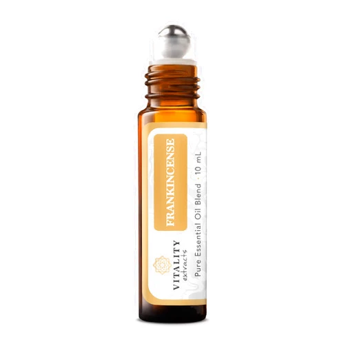 Vitality Extracts Frankincense Essential Oil - 10ml Roll-on, Boswellia Serrata, Aromatherapy, Skin Care, Natural Calm, Stress Relief, Yoga