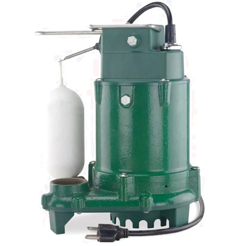 Zoeller Pro Series 1052 w/ Non-Clogging Vortex Impeller, Moves 48 Gallons Per Minute, 1/3HP 115-Volt Cast Iron Submersible Sump Pump