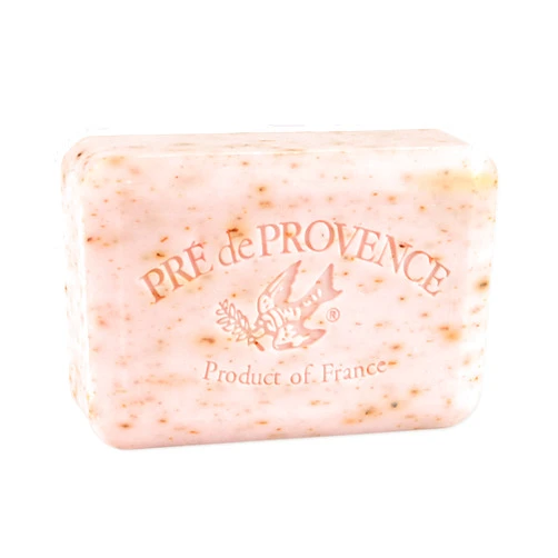 Pre de Provence Artisanal Soap Bar, Enriched with Organic Shea Butter, Natural French Skincare, Quad Milled for Rich Smooth Lather, Rose Petal, 8.8 Ounce