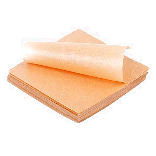 Petersty 500 Pcs Unbleached Parchment Paper Baking Sheets, Inches Non-Stick Precut Baking Parchment, Perfect for Wrapping, Brown